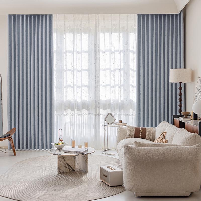 High-Precision Blackout Jacquard Curtains - Rose Story Design for Living Room, Bedroom, Study, Balcony