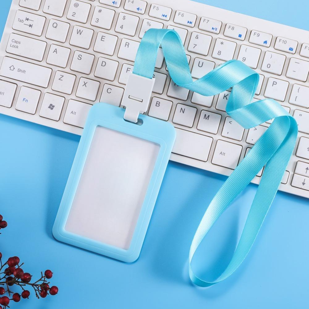 1 Pcs ID Card Holder, Work Card with Hanging Rope, Meal Card, Employee Brand, Campus Student Access Control Card, Work Card