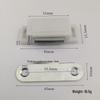 ABS Plastic Single Door Magnetic Catch Clip for Cabinet/Wardrobe