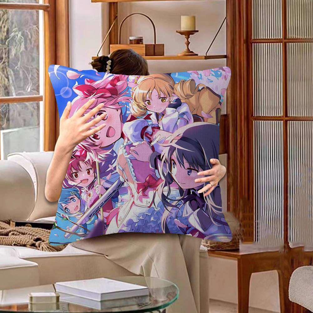 Classic Anime Puella Magi Madoka Magica Cushion Cover Decorative Pillow Sofa Home Decor Case Pillow Cases