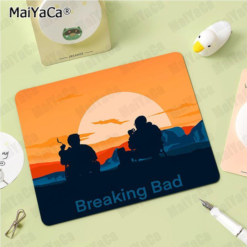 

MaiYaCa Breaking Bad DIY Office Computer Desk Mat Table Keyboard Big Mouse Pad Laptop Cushion Non-slip For PC Gamer Mousemat No Lock Edge18x22cm
