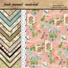 12 Sheets Retro Plant Tea Background Collage Paper for European and American Themes