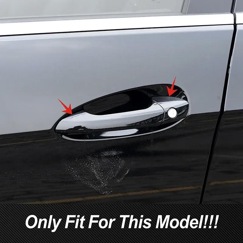 Carbon Color Car Door Bowl Panel Cover Trim For Mercedes Benz C GLK ML GLE GL GLS Class W204 X204 W166 X166 Exterior Accessories