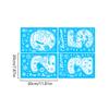 1 Set Christmas High-definition Window Sticker Snowflake Decoration Winter Christmas Home Decoration Window Films