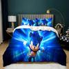 Exquisite 3D Cartoon S-Sonics Wallpaper Anime Digital Printing Bedding Set Duvet Cover Pillowcase Youth Kids Girl Boys Gift