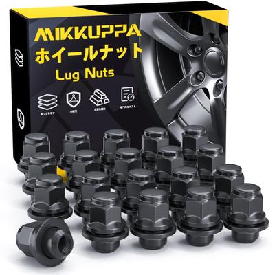 MIKKUPPA Genuine Toyota Wheel Nuts M12 X P1.5 Flat Seat Nuts 21 HEX Length