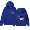 Anime Roronoa Zoro Hoodie, One Piece Pirate Skull Logo Graphic Print Pullover Sweatshirt Long Sleeve Streetwear for Men Women