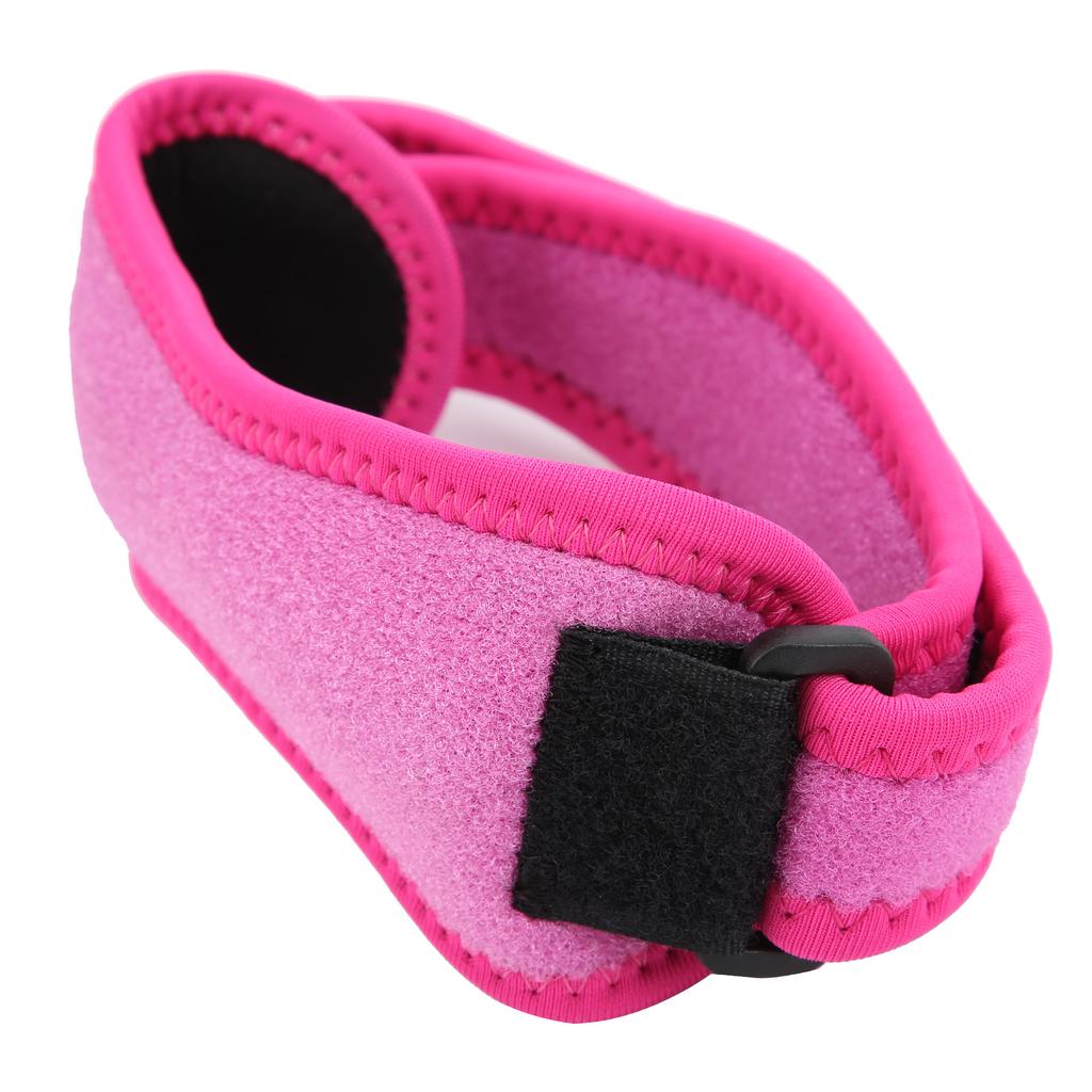 Kniebandage Verstellbar Patellasehne Knieunterstützung Gurt Polster für Laufen Outdoor-Sportarten Rosa