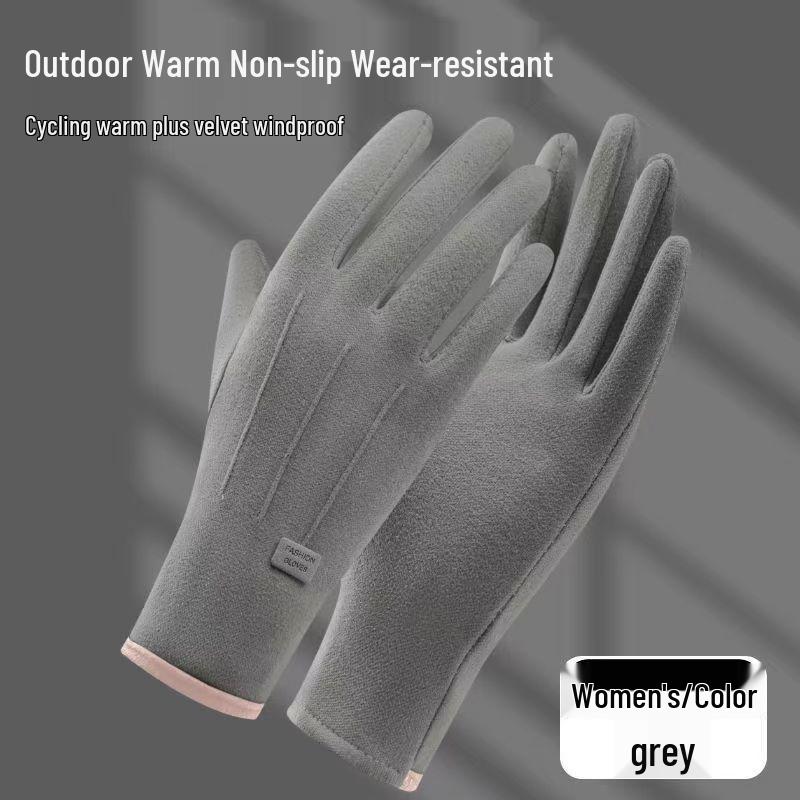 Autumn-Winter Touchscreen Thermal Gloves: Cold-Proof and Thickened for Outdoor Work & Cycling