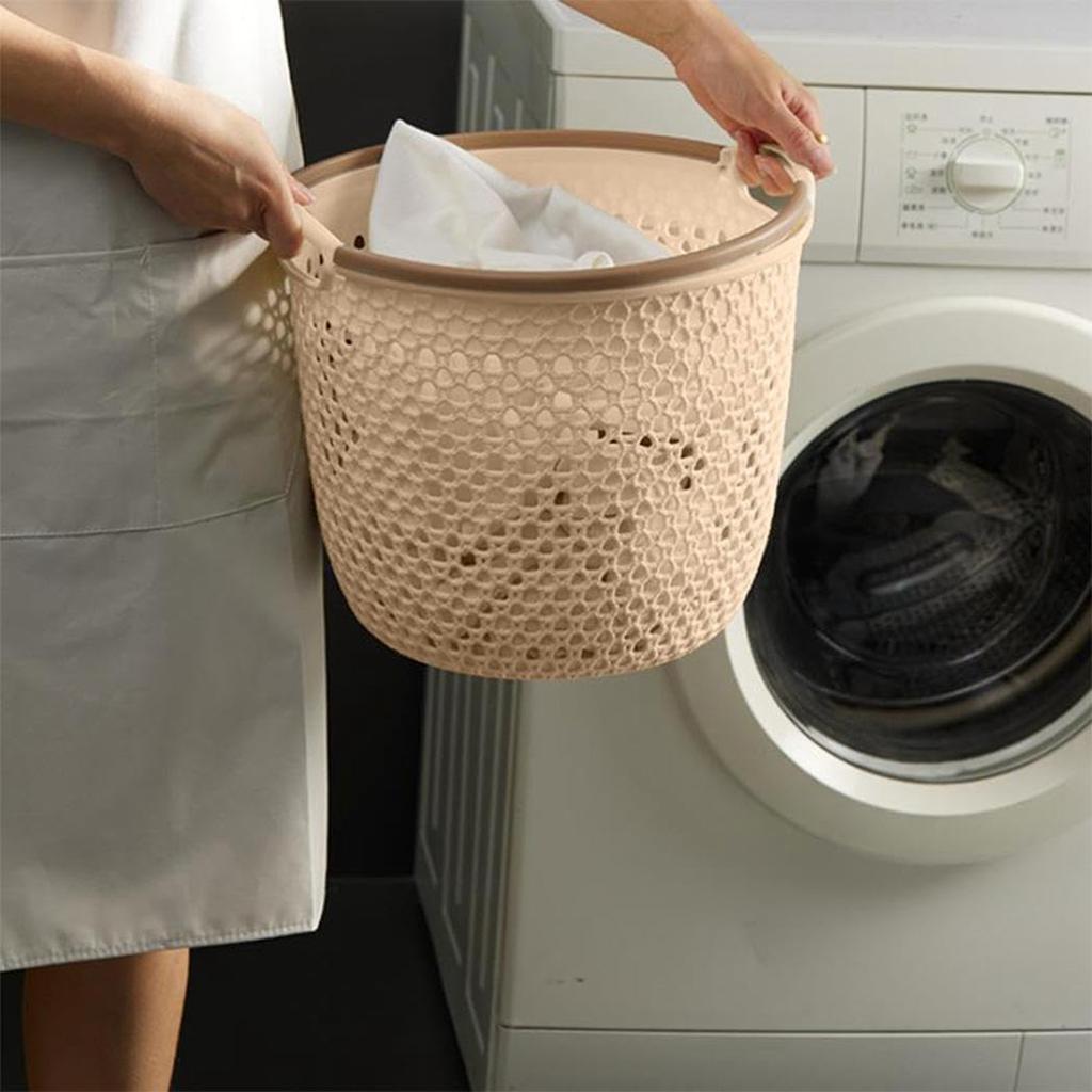 Portable Dirty Clothes Basket Dirty Clothes Storage Basket Large Clothes Rack Laundry Basket Bathroom Hollow Dirty Clothes Basket