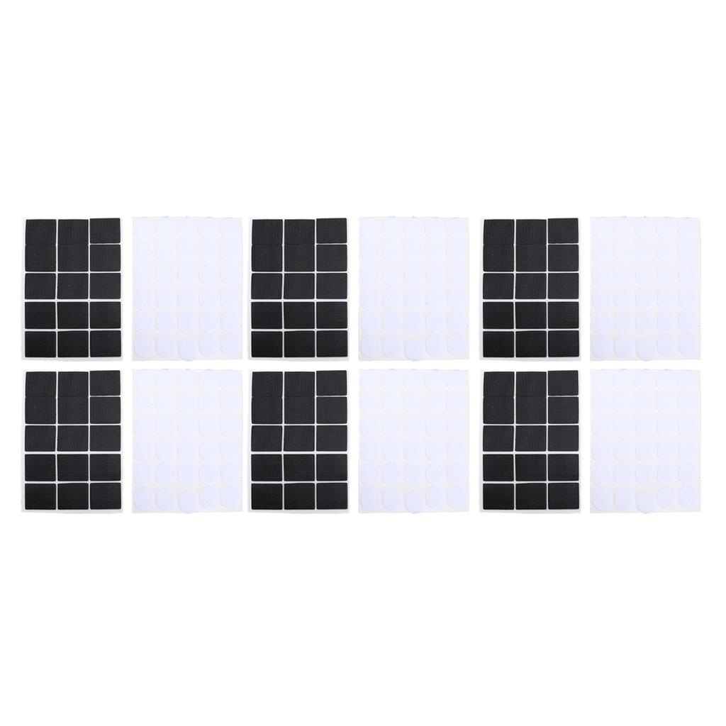 10 Sets Blackout Curtain Adhesive Strip Multifunctional Hook and Loop Fastener Tape for Home School 