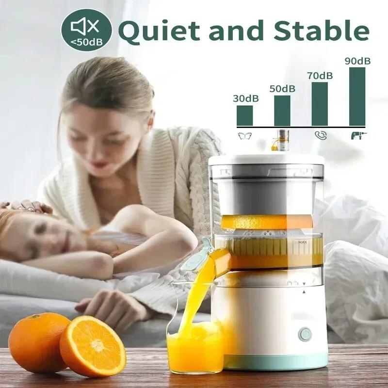 1PC Electric Juicer Orange Juice Juicer USB Rechargeable Citrus Lemon Juicer Wireless Fruit Blender Automatic Fresh Juicer