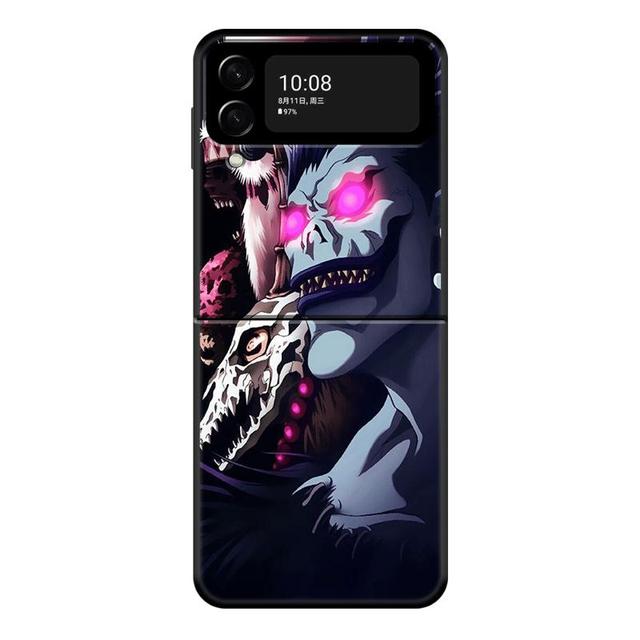 

Чехол для телефона Samsung Galaxy Z Flip 4 Z Flip3 5g, чехол для Galaxy Z Flip Pc, твердый чехол, чехол, розовый Death Note Light Misa Samsung Z Flip4
