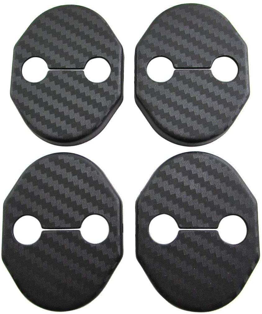BRIGHTZ MAZDA3 Fastback BP Carbon Style Door Striker Cover 4PC