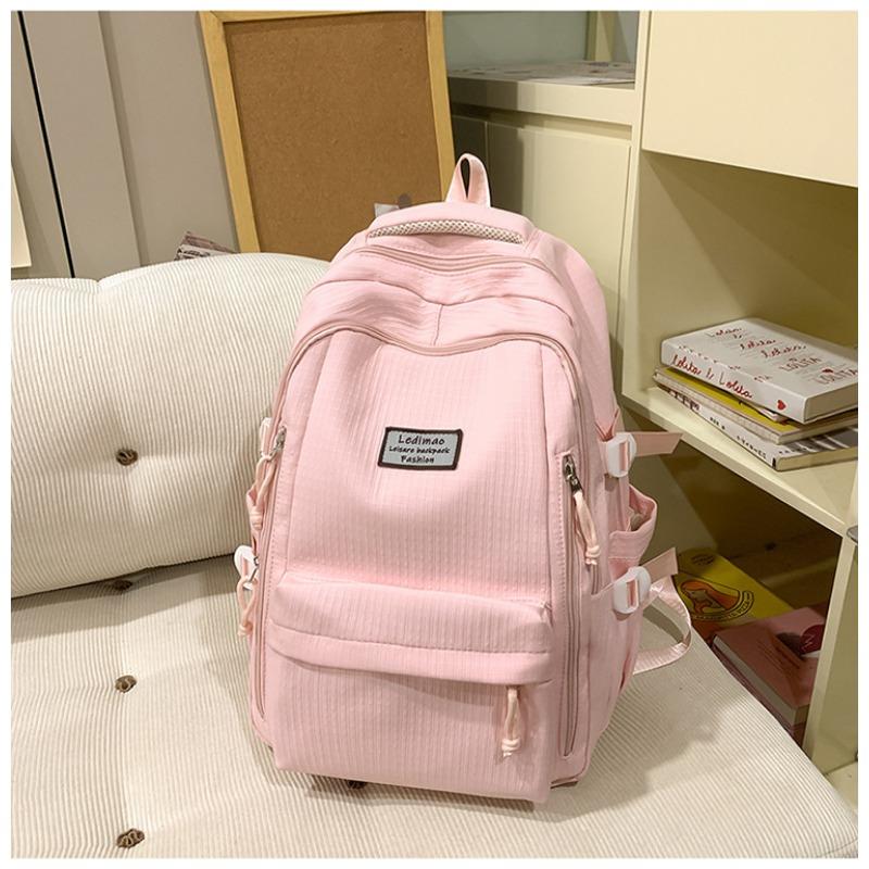 School Bag New High Value Fresh Sweet Candy Color Backpack Junior High School Students Lightweight Travel Backpack
