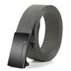 Men's Outdoor Leisure Sports Belt, Desdentado liberação rápida, fivela automática, preto, qualidade