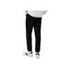 Li Ning Logo Patch Fleece Lined Knitted Sports Pants Men Bottoms Black AKLR823-1