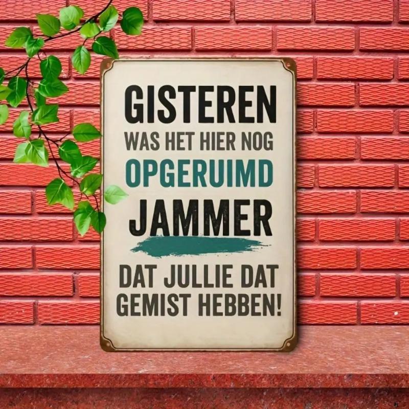 

Vintage Metal Tin Sign Wall Art, Retro Home Decor Kitchen Living Room 20x30cm