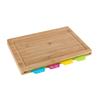 Planche À Découper - WENKO - Bella - Anticontamination - Lot De 4 Couleurs - Bambou Et Plastique