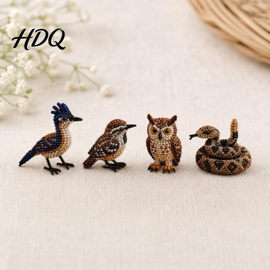 3D Bead Art Project DIY Animal Beaded Kit Handmade Beading Embroidery Craft Making Set for Creative Kids Teens Adults Themed Beadwork Kit
