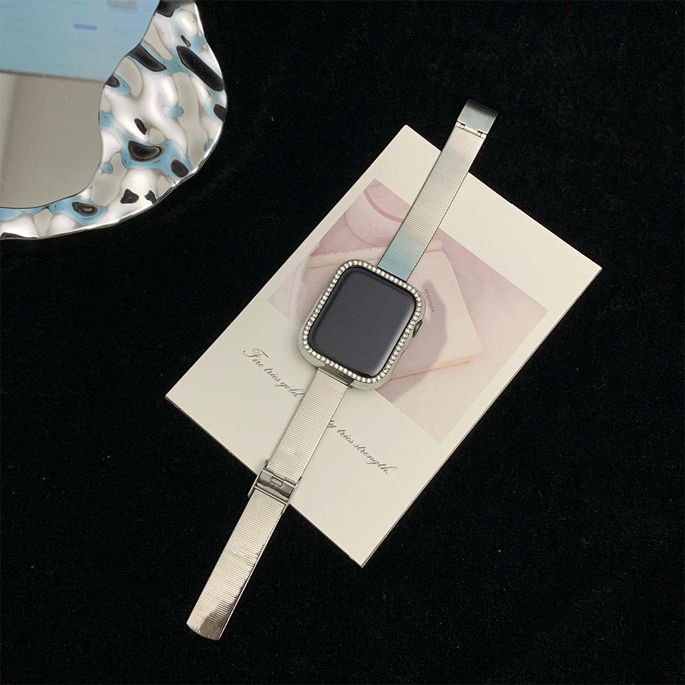 iWatch Band S10: Women's Premium Metal Band for Apple Watch Series 9, 8, 7, 6, SE, 5