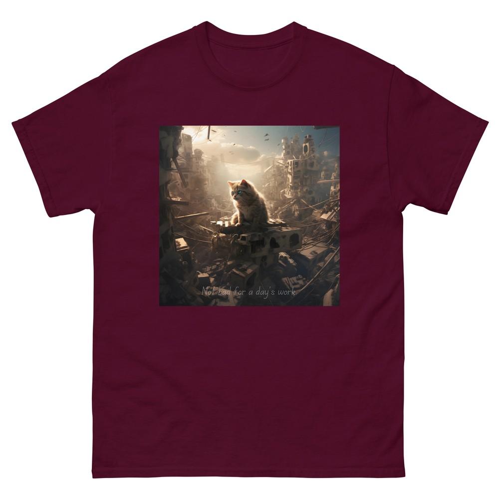 

Cat Apocalypse Not Bad for a Day s Work T-Shirt 4XL