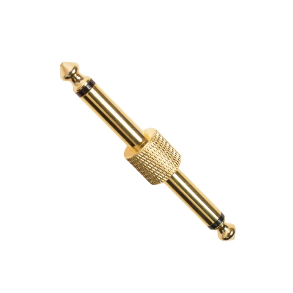 Miwayer Guitar Pedal Connectors 6.35mm Gold Plugs Guitar Effects Pedal Adapter Straight /Z Type Audio Coupler Guitar Accessory
