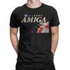 Das Amiga Show Logo T-Shirt für Herren Damen Vintage 100% Baumwoll-Tees Rundhals Kurzarm T-Shirt Bedruckte Kleidung