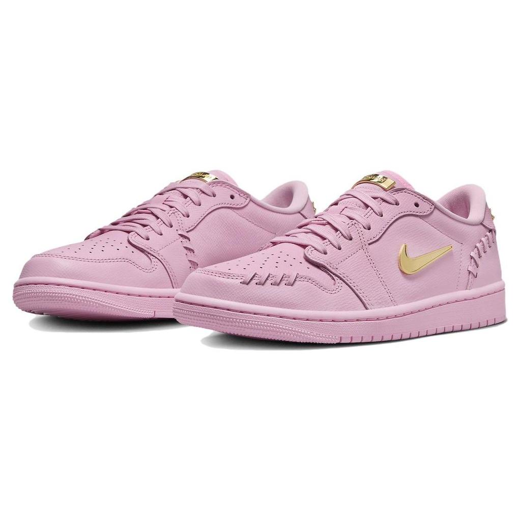 Air Jordan 1 Low Method of Make Perfect Pink Women Sneakers Sail Metallic-Gold FN5032-600