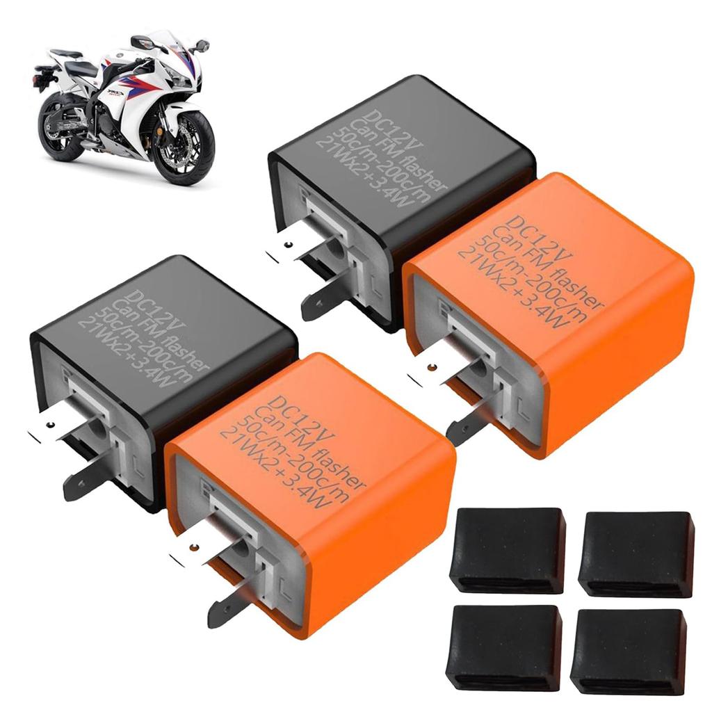 JOEBO 4 Pieces Flasher Relay Turn Signal Relay Flasher Relay