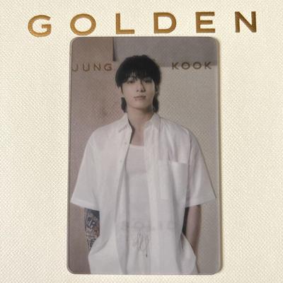 [USED] BTS Jungkook Trading Card Solo Album GOLDEN Photo Card JK