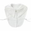 Women Solid Detachable Lapel Choker Necklace Double Layer Shirt False Collar Female White Detachable Shirt Fake Collar Decor