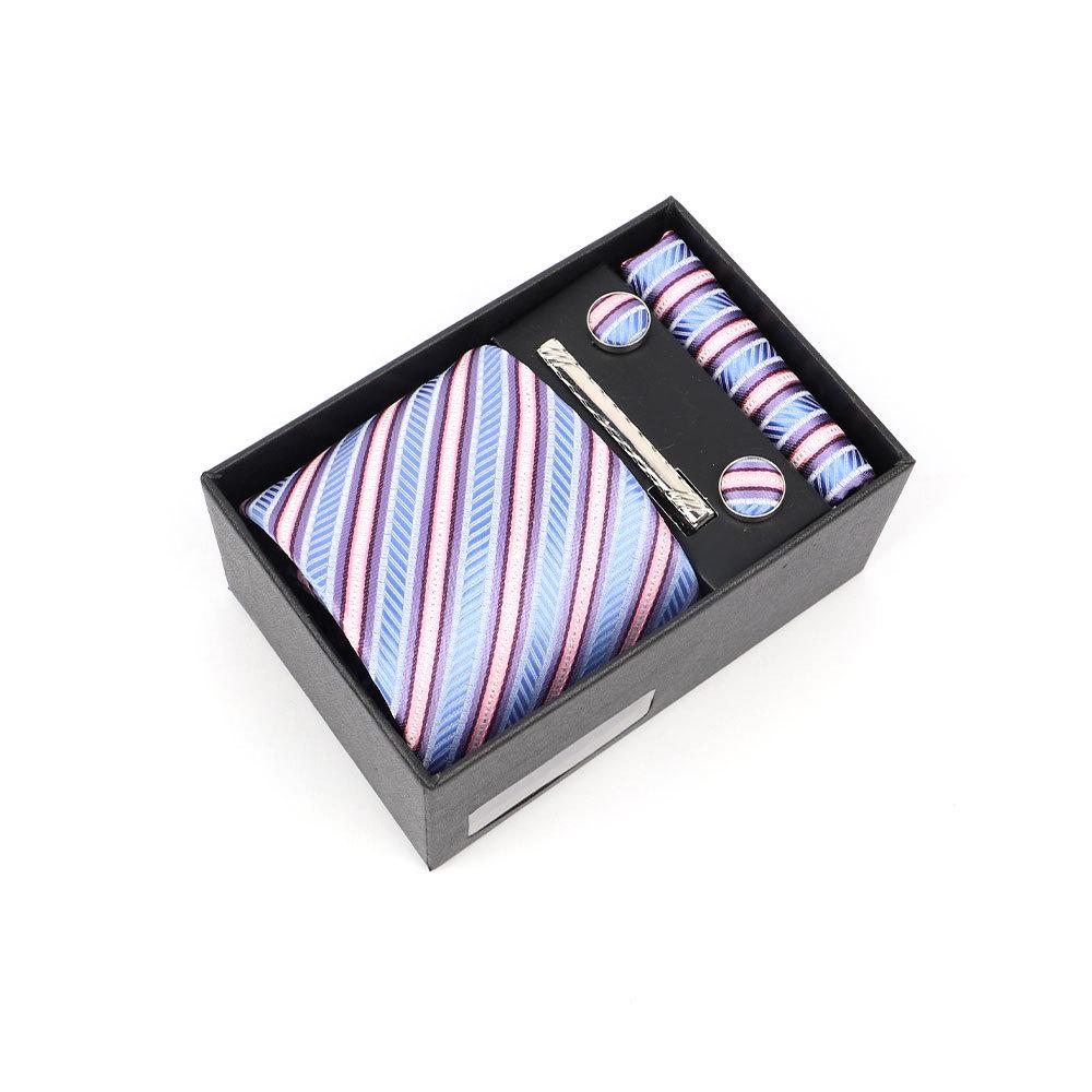 Luxury Men's Tie Gift Box with High-End Jacquard Embroidery
