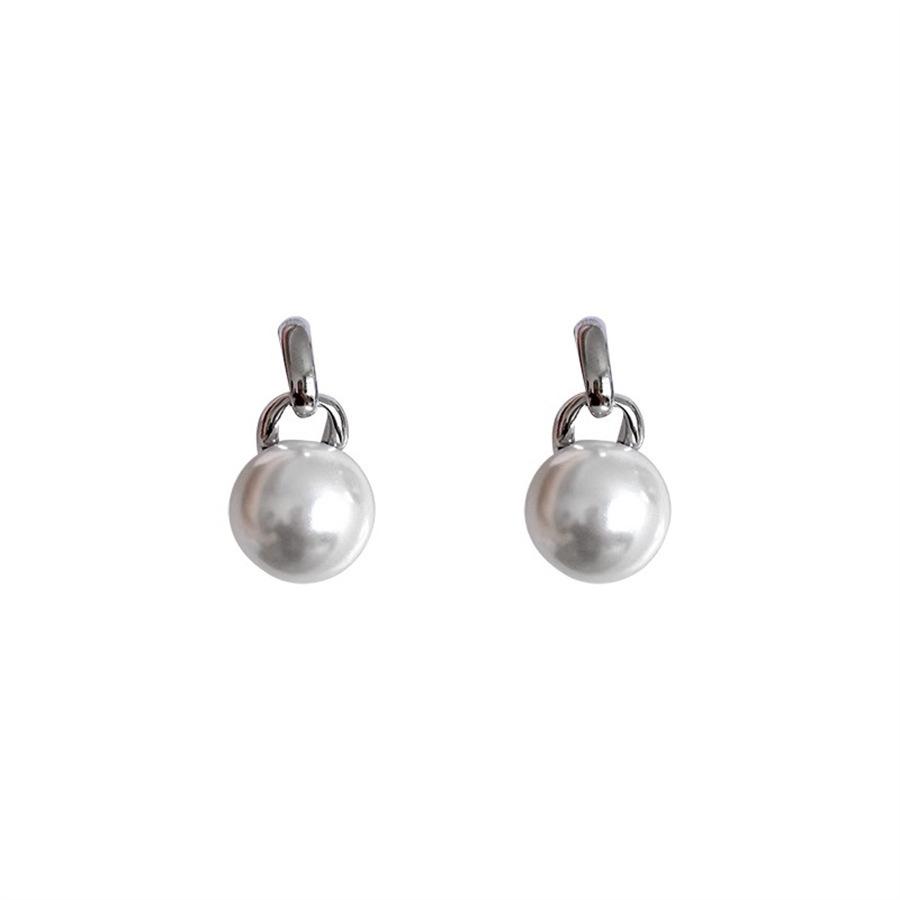 Korean Style Pearl Geometric Earrings - Chic and Fashionable for Women