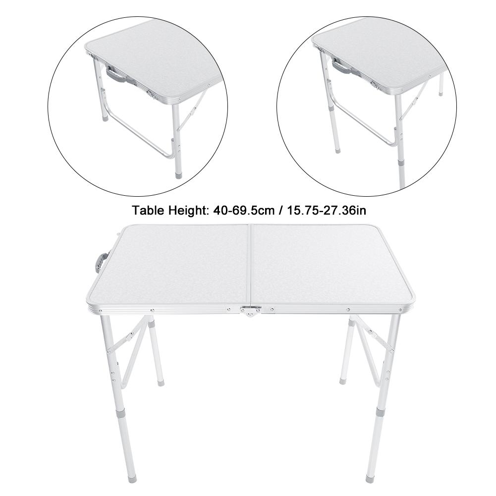 Foldable Folding Table Desk Camping Outdoor Garden Picnic Aluminium Alloy