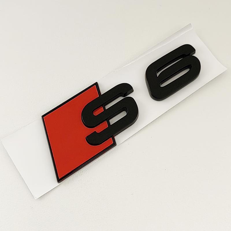 2026 3D ABS Chrome Black Logo S3 S4 S5 S6 S7 S8 Emblem Car Trunk Badge Sticker For Audi 8Y 8P 8V B6 B8 B9 8T C4 C6 C7 C8 Accessories