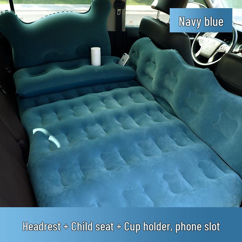 Thickened Car Inflatable Mattress: Foldable Rear Seat Travel Bed for SUVs and Sedans