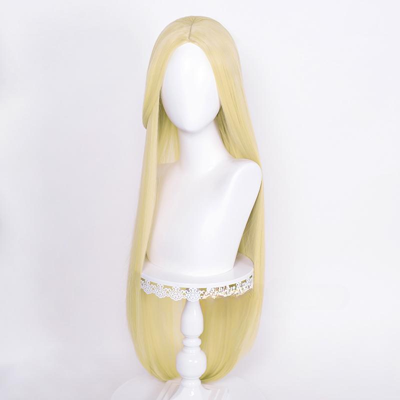 Long Straight Cosplay Wig 100cm Centre Parting Central Split Blond Pink Red Purple Heat Resistant Synthetic Hair Wigs