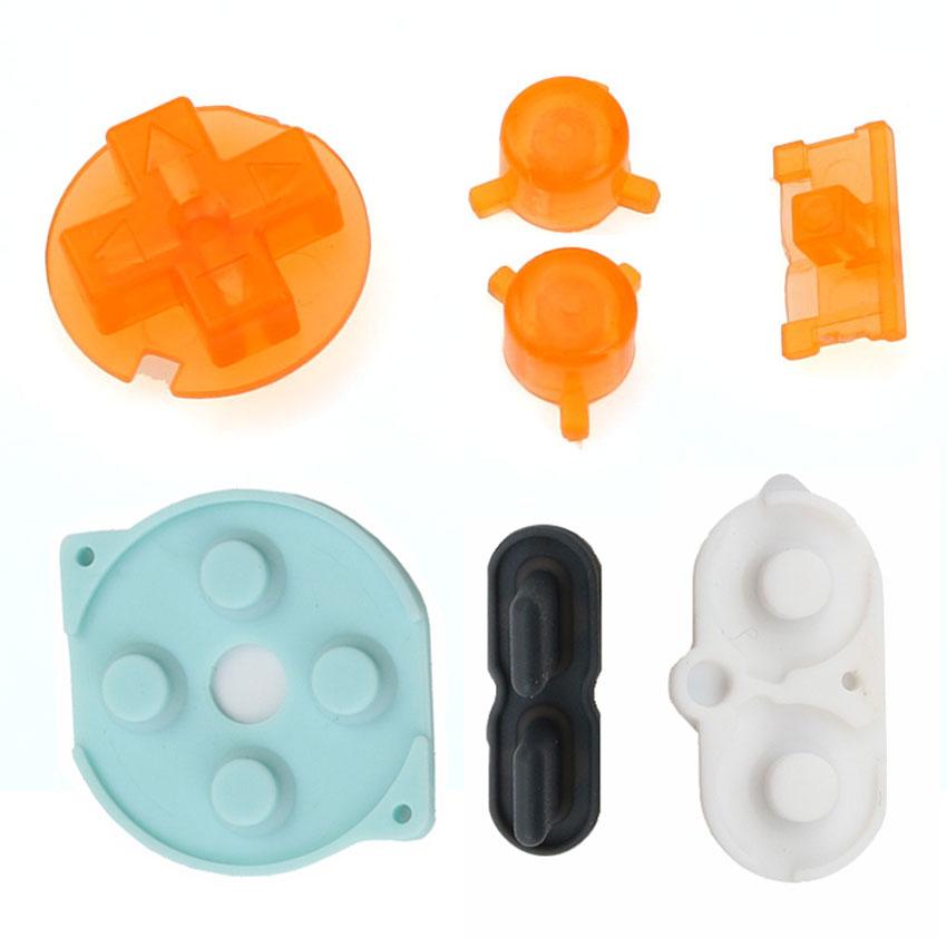JCD For Nintend Gameboy Pocket Rubber Conductive Buttons A B D Pads Power On Off Buttons Keypads For GBP