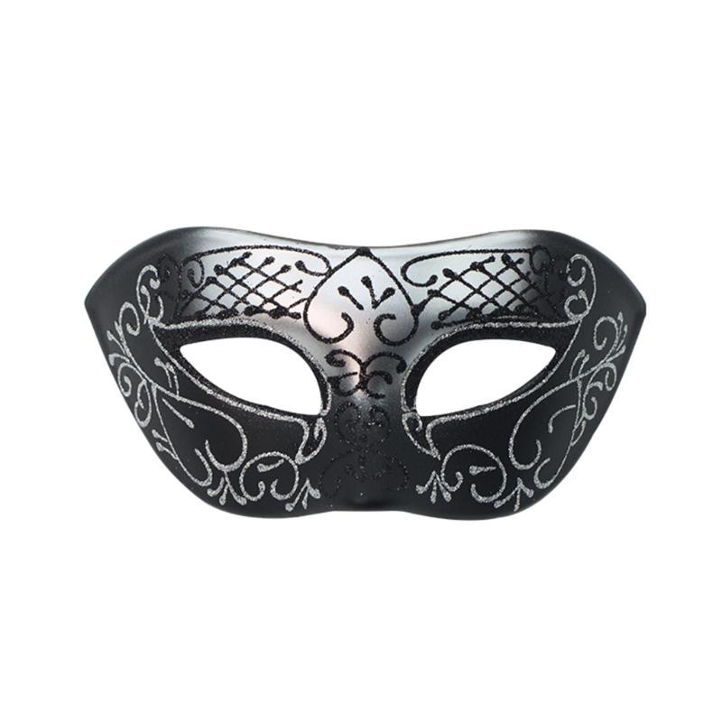 Elegant Detachable Half Face Mask Set With Metal And Rhinestones Decoration For Costume Parties And Halloween