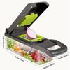 Vegetable Cutter Multifunctional Kitchen Tool 5-in-1 Food Chopper for Tomato Carrot Cheese Onion Handheld Slicer Dicer Grater
