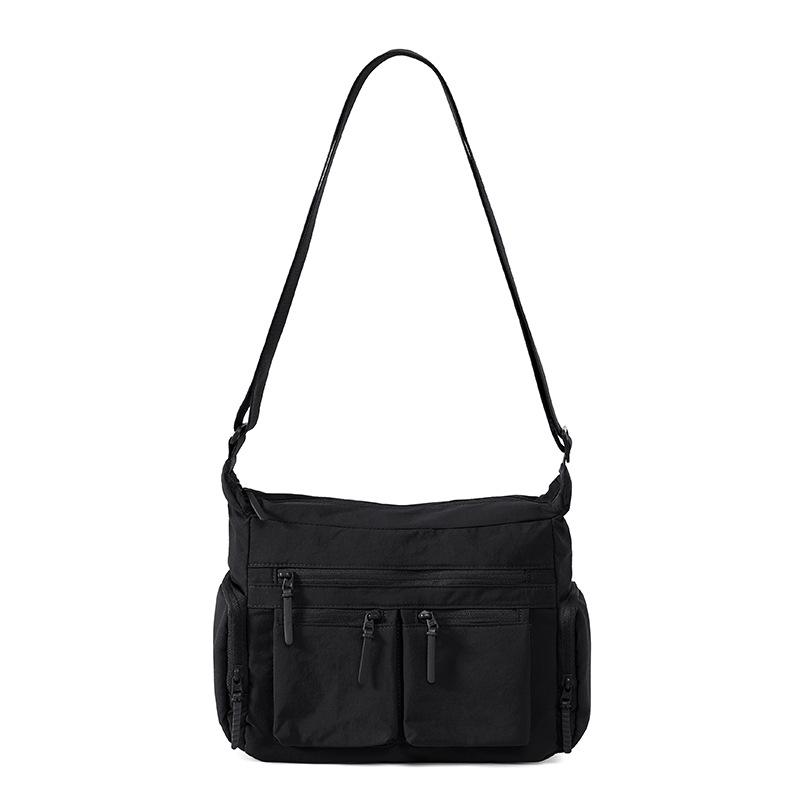 Lightweight Shoulder Bag Multi-Layer Large Capacity Commuter Crossbody Bag Nylon Bag