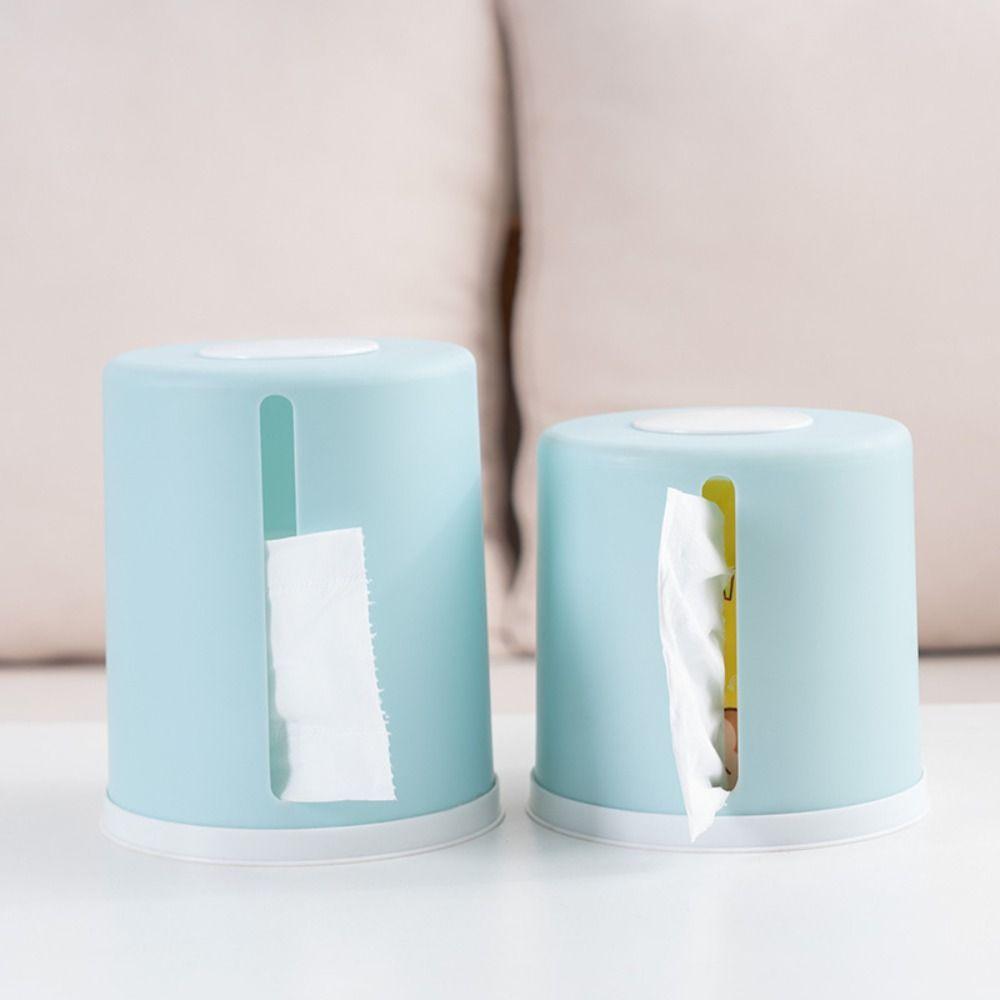 Cylinder Paper Towel Box Plastic Napkin Holder New Roll Tissue Box Household Use