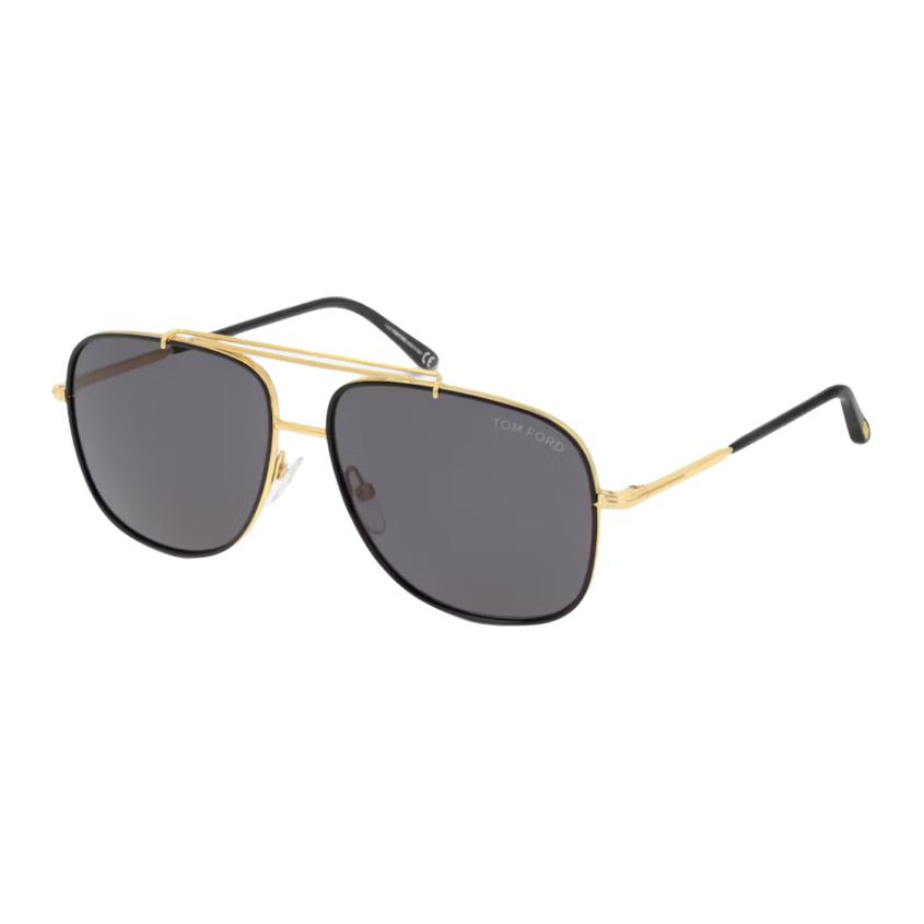 Tom Ford Metal Pilot Sunglasses With Thin Frame Men sunglasses Gold FT069330A