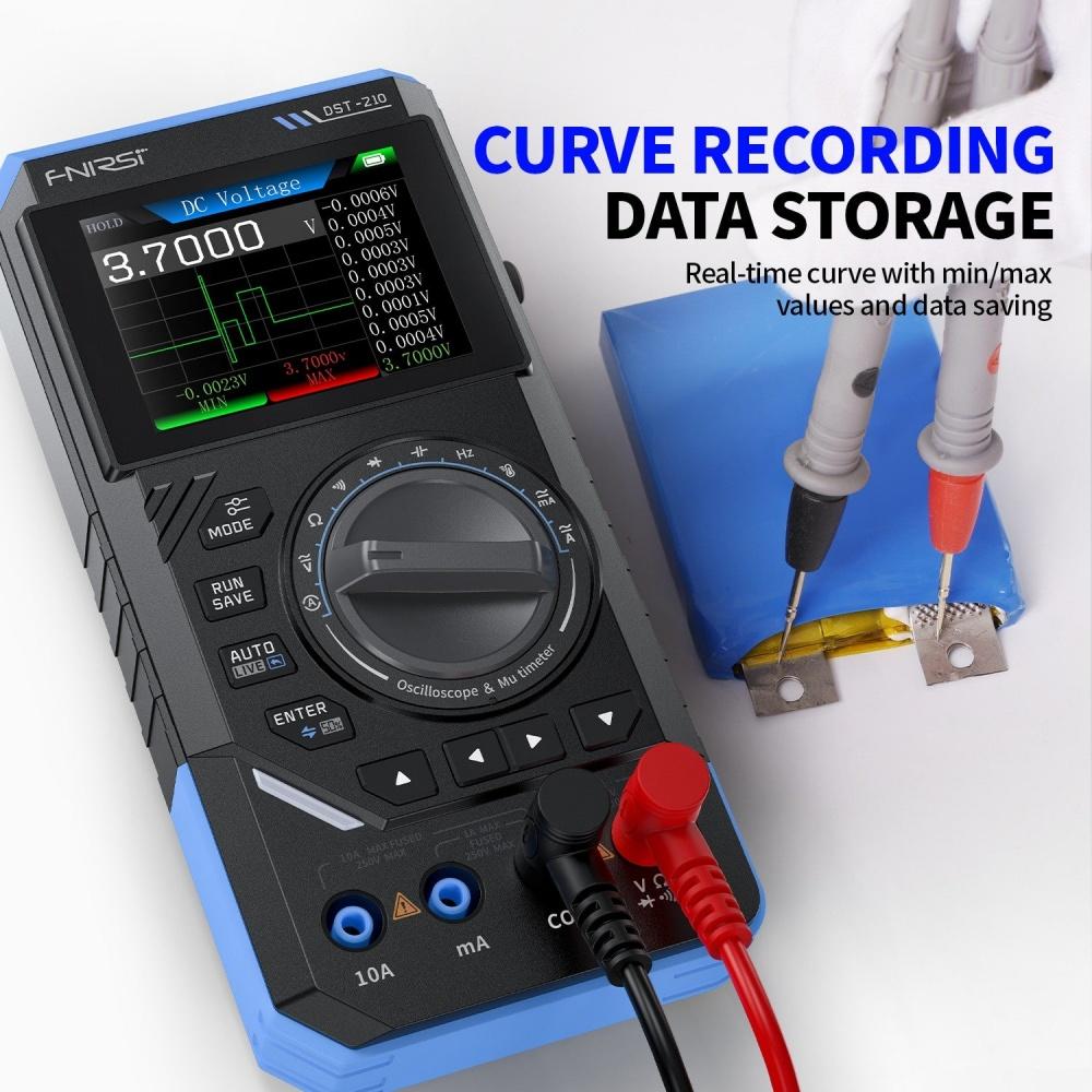 DST-201 und DST-210 3 in 1 Digitales Multimeter Elektronisches Reparatur-Erkennungswerkzeug 19999 Zählwerte 10MHz/1MHz Tragbares Elektrikerwerkzeug