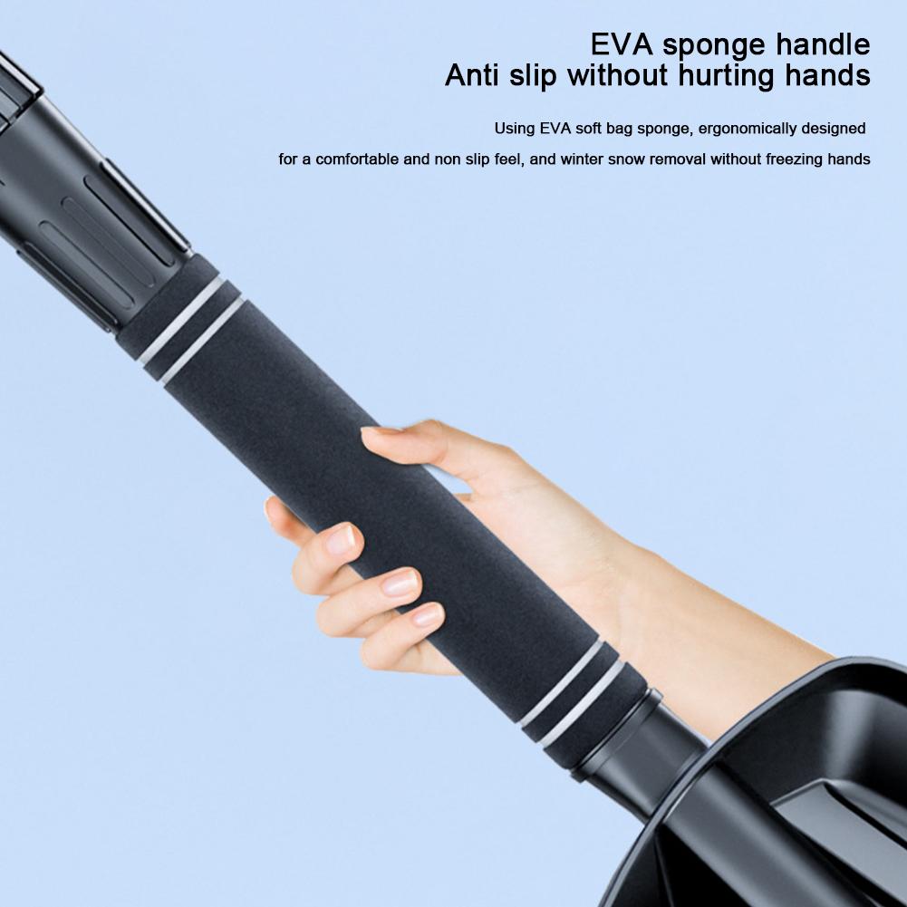 Snow Shovel Large Capacity Portable Snow Shovel Aluminum Alloy Ice Scrape Emergency Snow Shovel for Garden Car Truck SUV