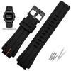 Silicone Watchband For Casio G-SHOCK GA2100 GA-2100 GM2100 DW5600 DW6900 Modified Black Rubber Sports Waterproof Strap 16mm