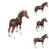 Realistic Pvc Horse Model Toy Cute And Healing Farm Animal Figurine For Decoration 12*5.5*12cm