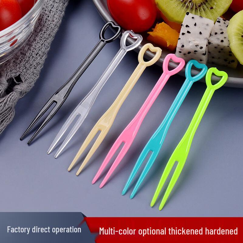 Individually Wrapped Disposable Plastic Fruit Forks