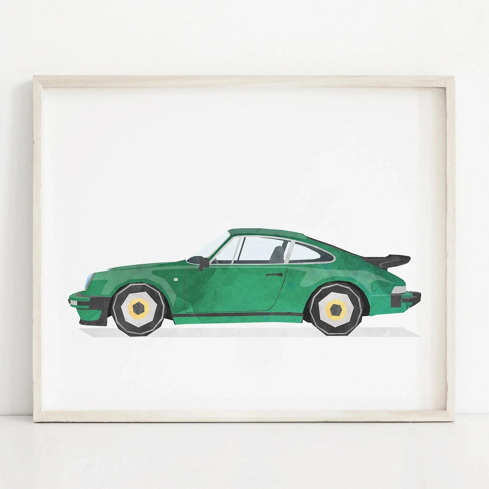 

Машина Поезд Мотоцикл Детская Винтажная Холст Искусство Картины Постер и Принты Акварель Настенное Искусство Картина для Домашнего Декора Cuadros 8X12inch 20x30cm